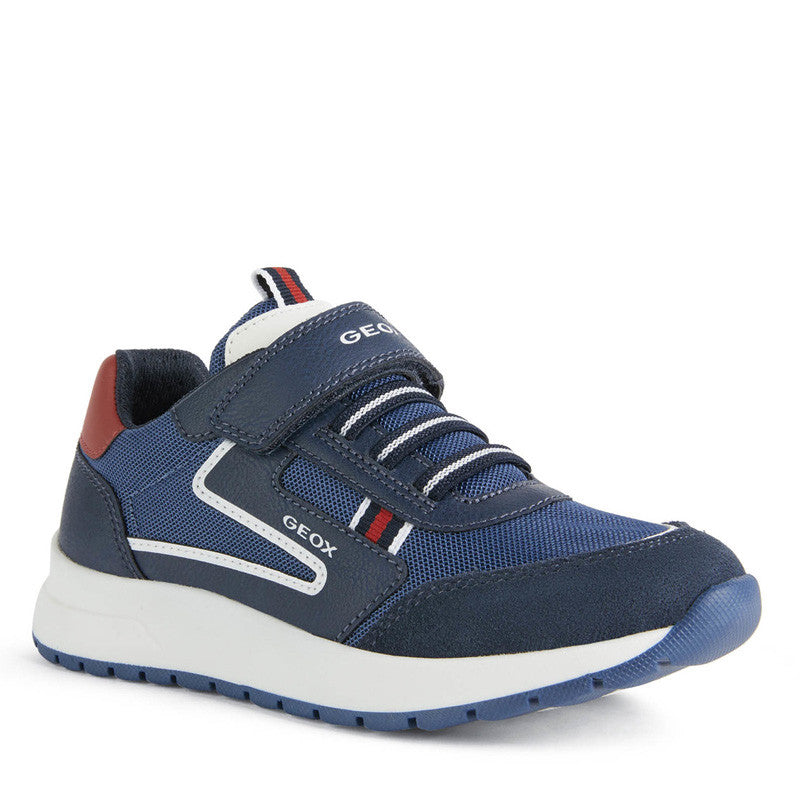 Geox Navy, Red and White Trainers