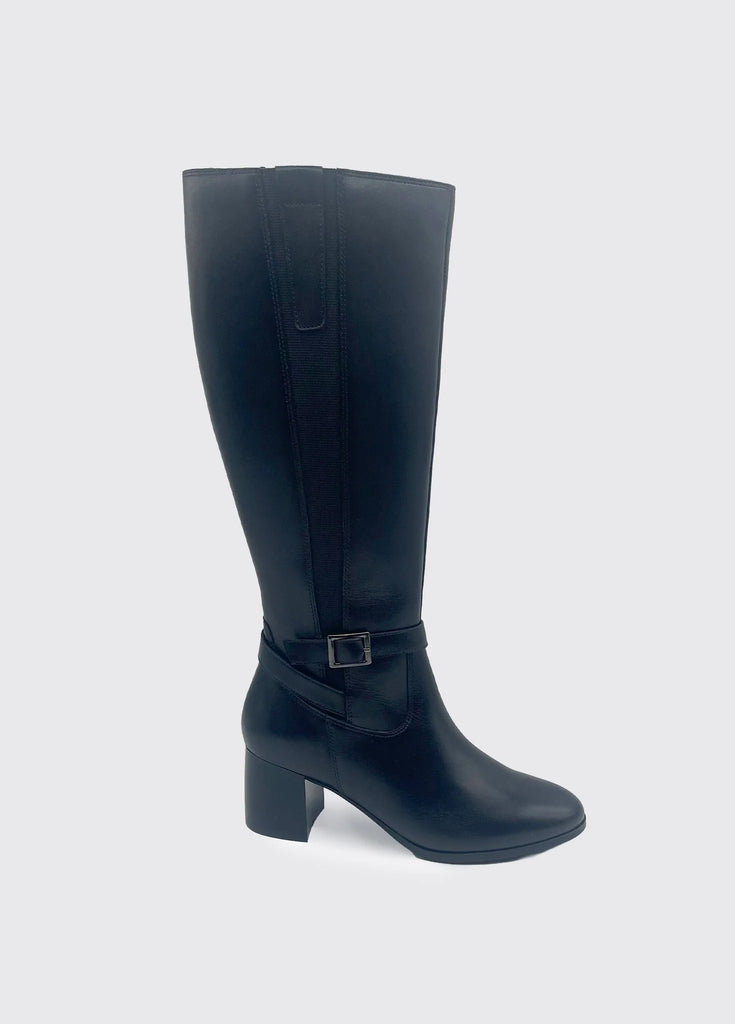 Dubarry Ladies Long Black Leather Boots