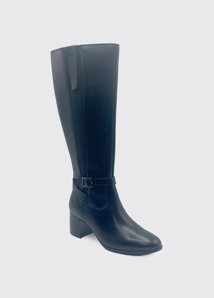 Dubarry Ladies Long Black Leather Boots