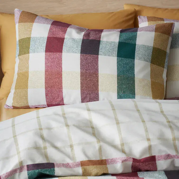 Catherine Lansfield Autumn Check Duvet Set