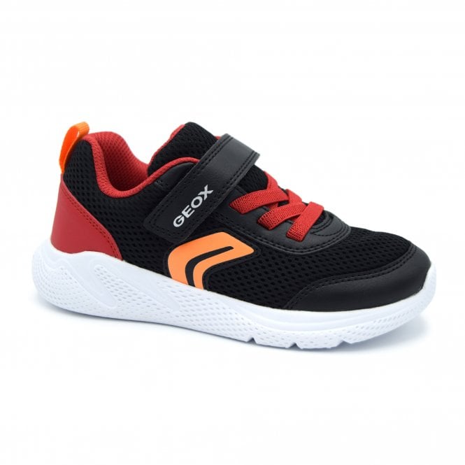 Geox Black and Red Boys Trainers