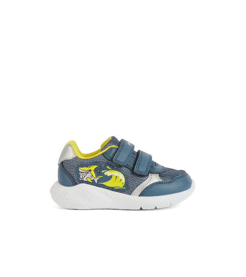 Geox Blue and Yellow Shark Trainers