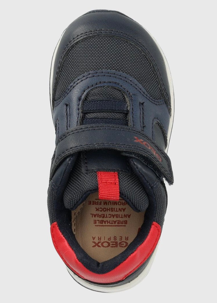 Geox Navy and Red Baby Boys Sneaker Shoes