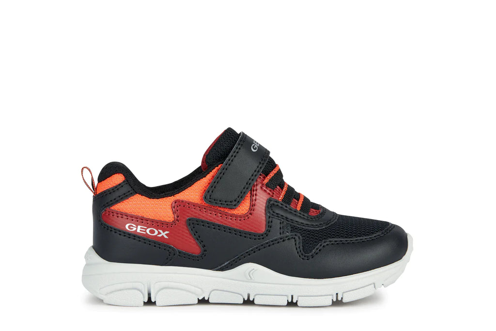 Geox Black,  Red and Orange New Torque Trainers