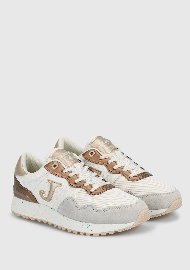 Joma Beige and Gold C.367 Ladies 2325 Trainers
