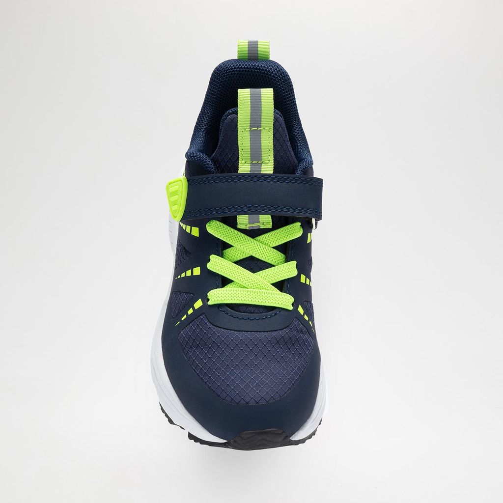 Istamax Boys Navy and Neon Green Trainers