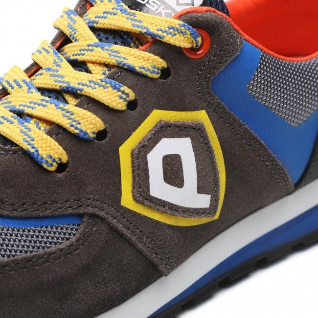 Pablosky Grey, Blue and Yellow Trainers