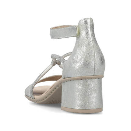 Rieker Silver Diamante Sandals
