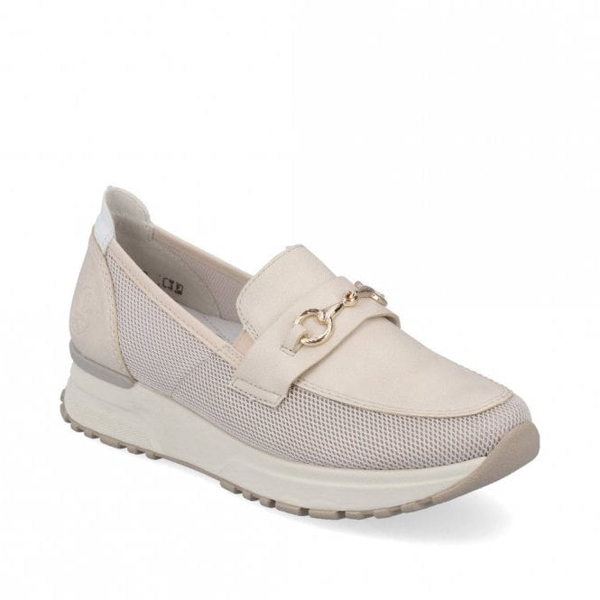 Rieker Beige Ladies Loafers