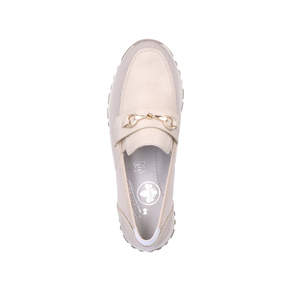 Rieker Beige Ladies Loafers