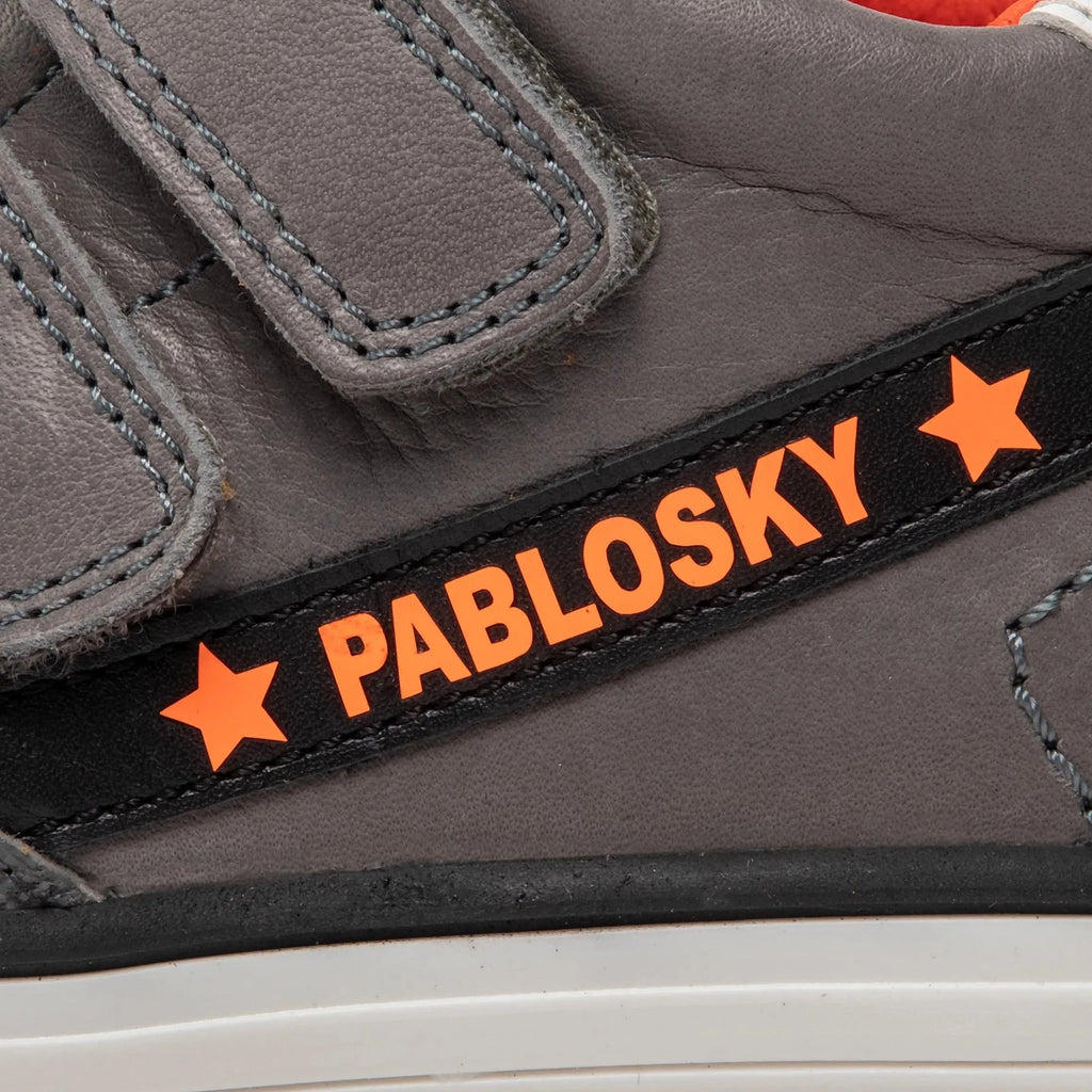 Pablosky Grey and Orange Leather Boots
