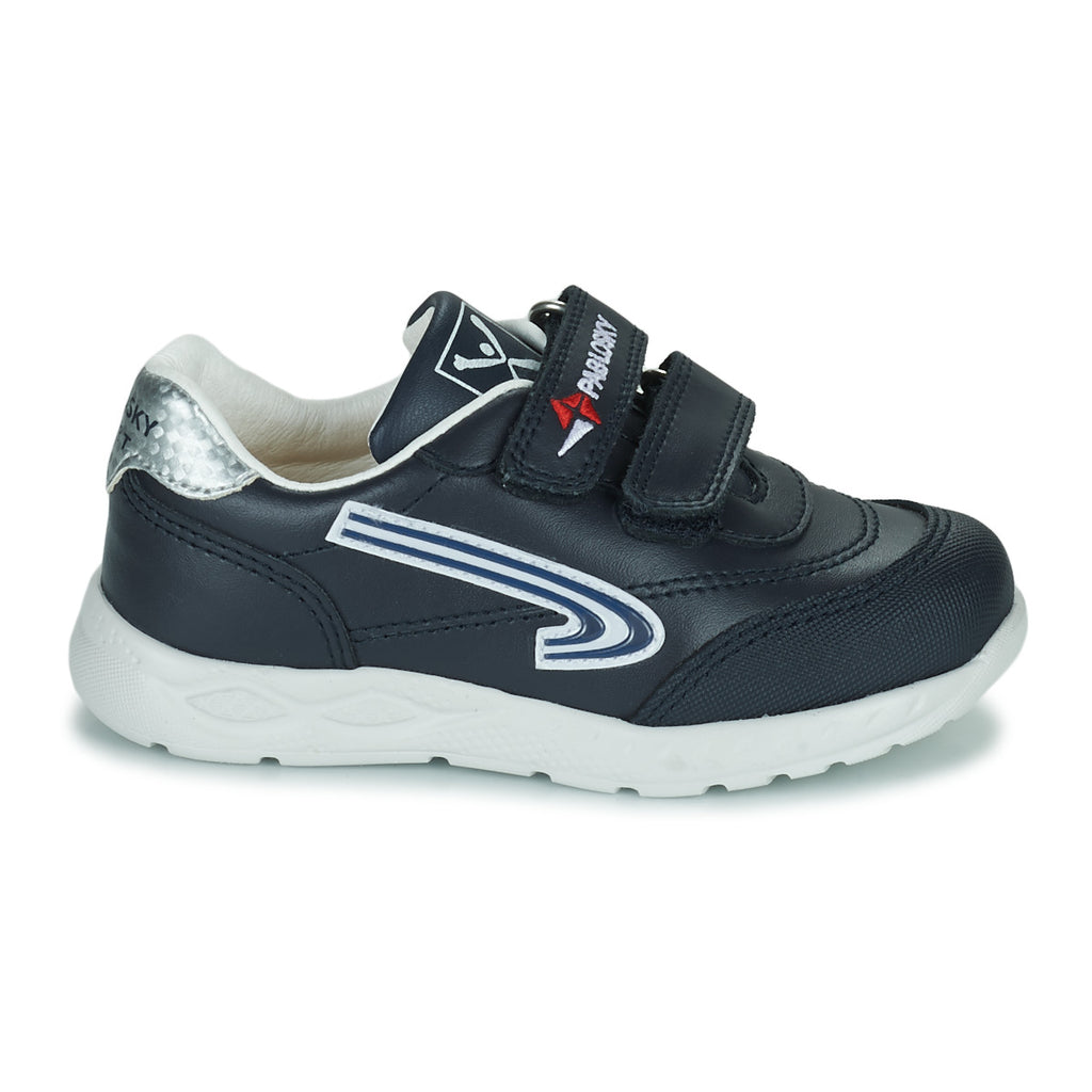 Pablosky Silver & Navy Trainer