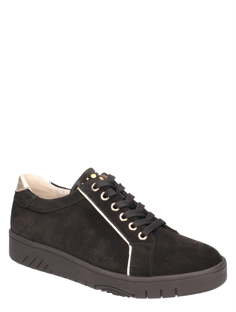 Black and gold Suede Waldlaufer H-Yuna Trainers