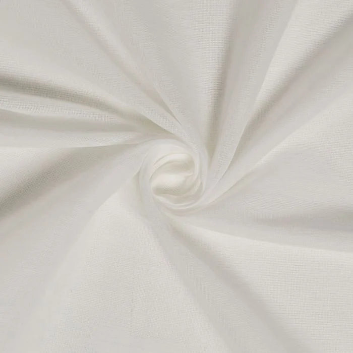 White Butter Muslin Fabric - Sold by the Metre