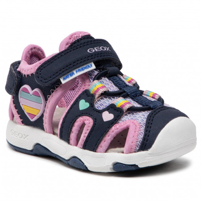 Geox Navy and Pink Sandals