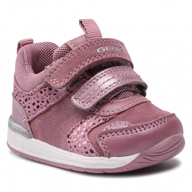 Geox Rose Pink Suede Girl's Shoe