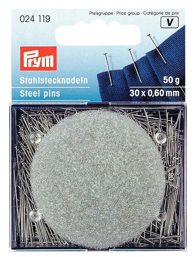 Prym Set of 6 Steel Pins Extra Fine