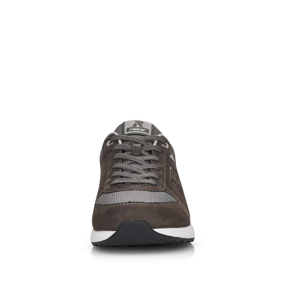 Rieker Brown and Grey Suede Leather Men's Sneakers