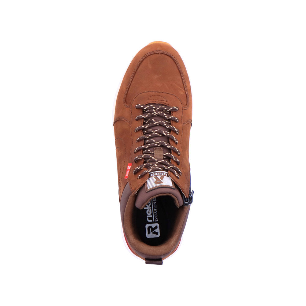 Rieker Tan Leather Shoe with Zip