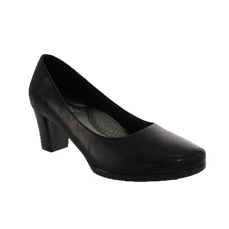 Women's Black High Heeled Court Shoes