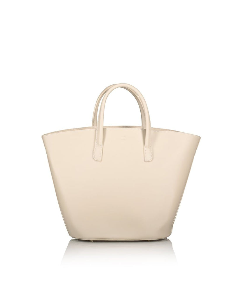 cream bucket shaped back with top handles
