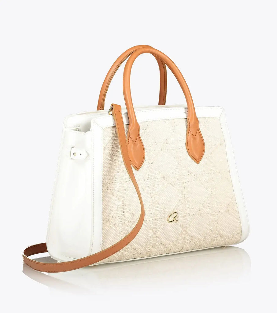 ladies handbag cream