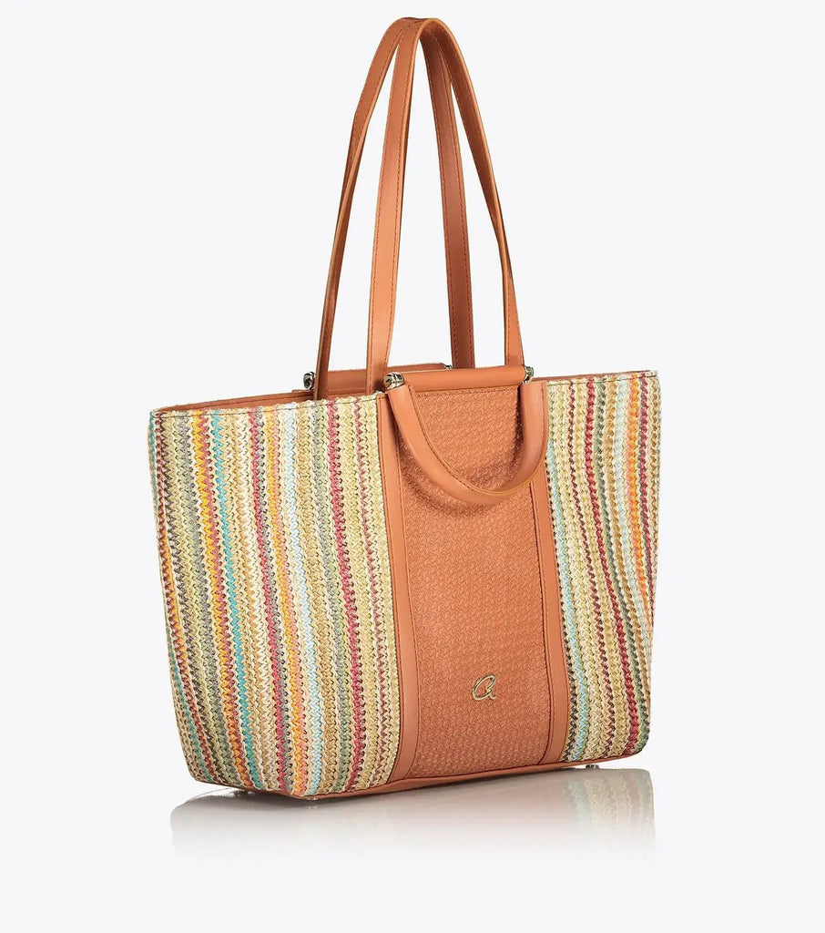 Axel Multi-Coloured Lucillie Straw Handbag