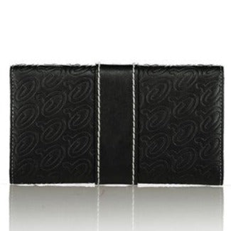 Black ashley wallet back view