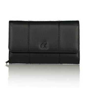 Black murphy wallet front view