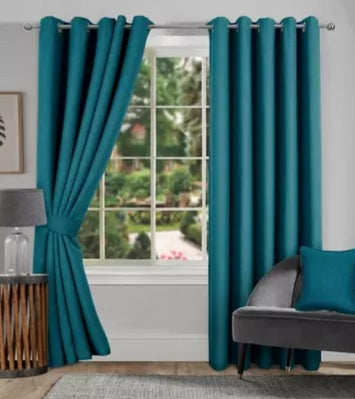 Hugo Emerald Blackout Ring Top Curtains