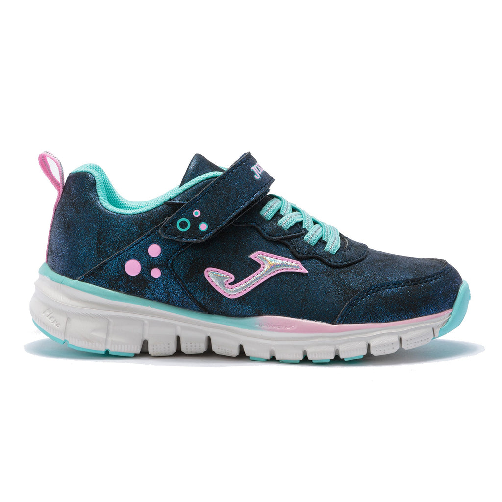 Joma Sparkly Navy and Pink Tempo JR2153 Girls Trainers