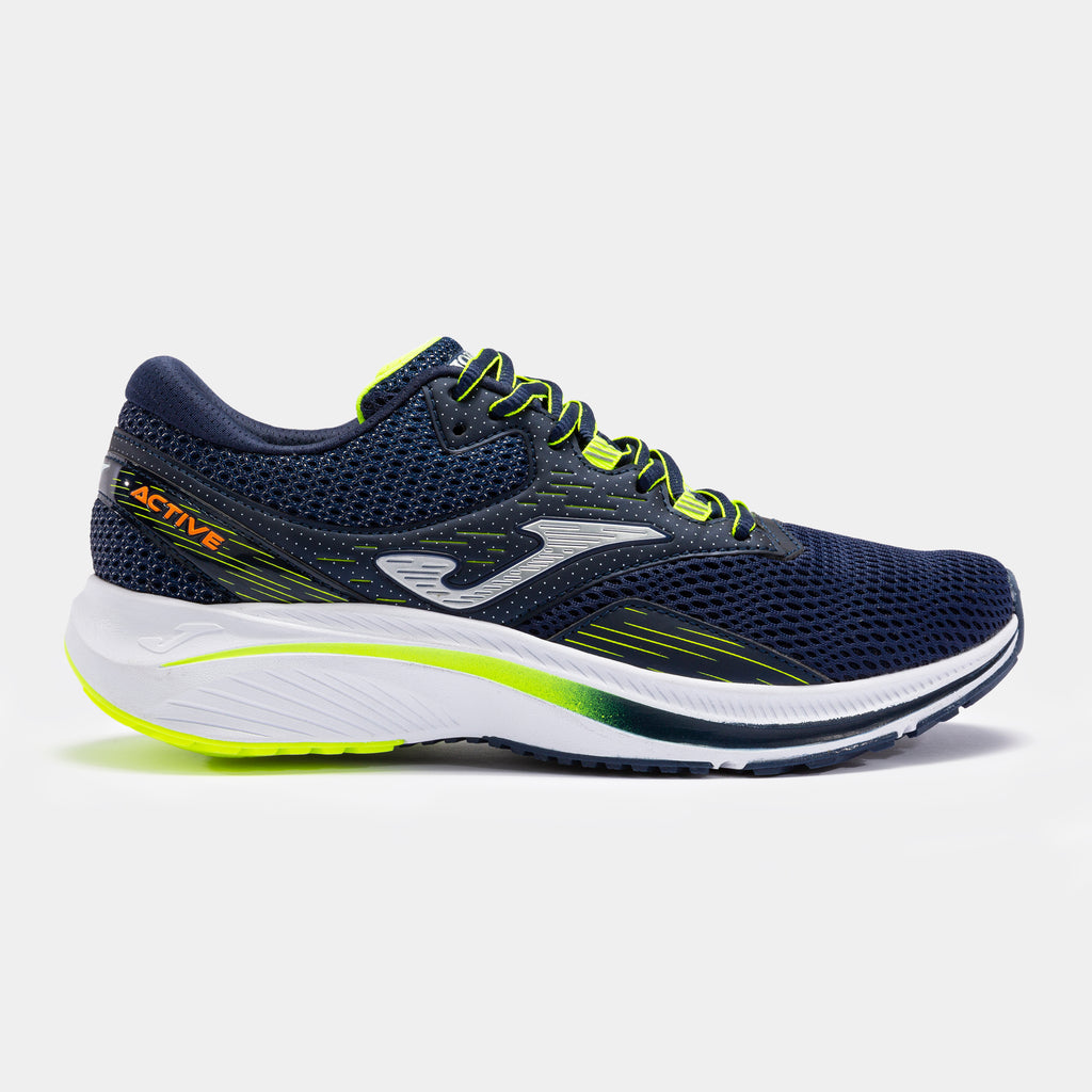 Joma R. Active 2303 Men's Navy and Lime Trainers