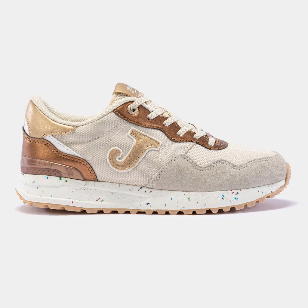 Joma Beige and Gold C.367 Ladies 2325 Trainers