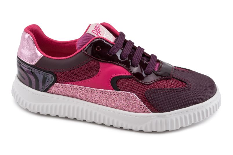 Pablosky Purple and Pink Glitter Trainers