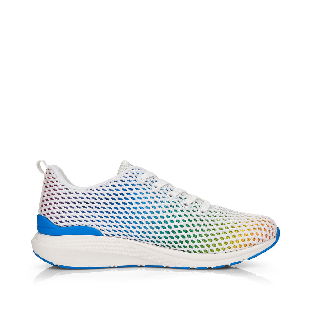 side view of rieker rainbow trainers 