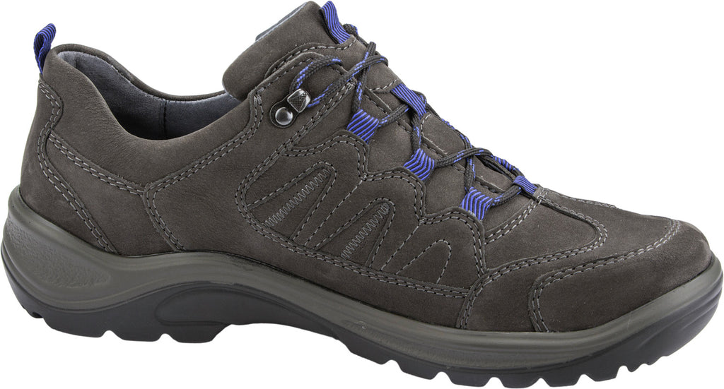 Grey and Blue H Fitting Leather Waldlaufer Hayo Denver Men's Shoes