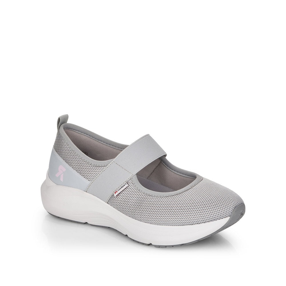 Grey slip on trainer