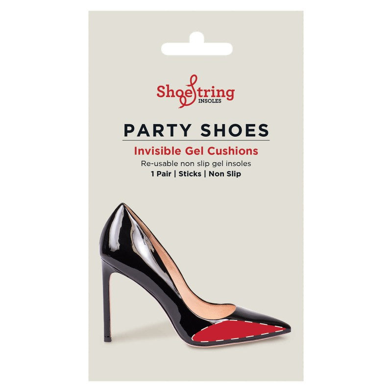 party shoes invisible gel cushions non slip shoe string