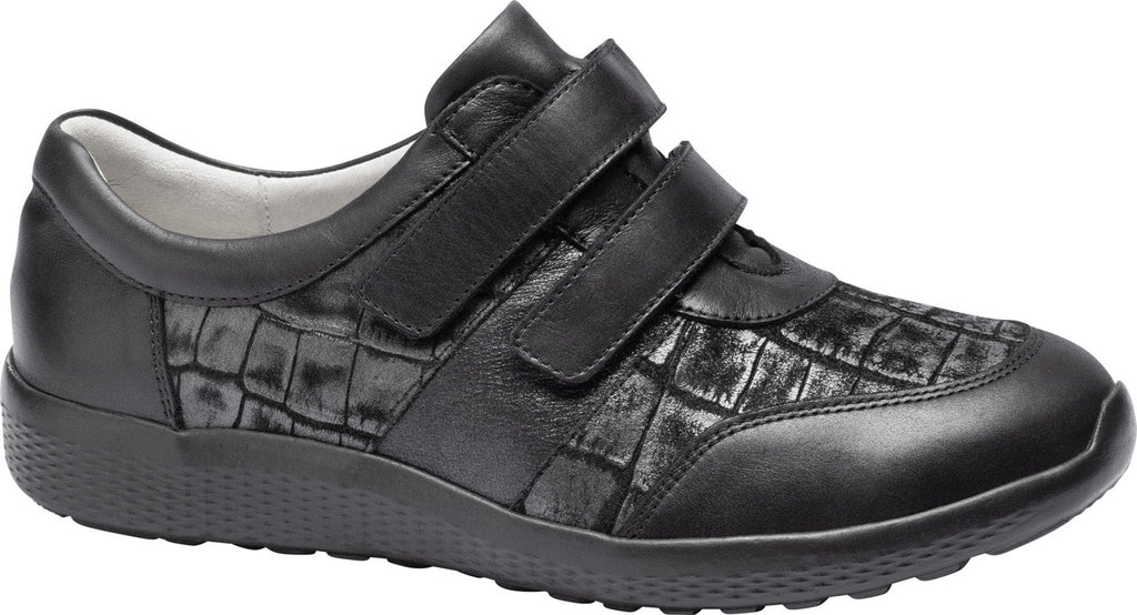 Black Leather Waldlaufer M-Ira Shoes