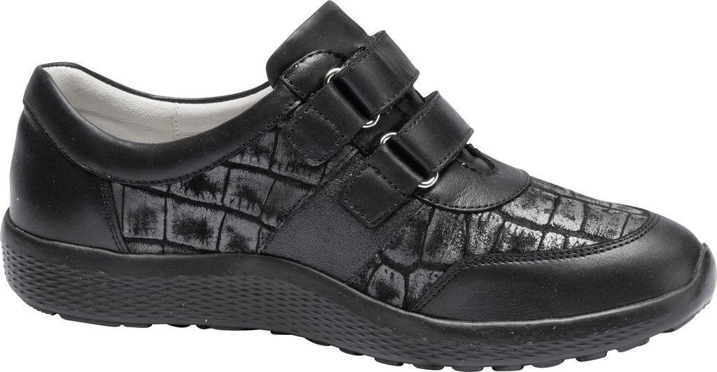 Waldlaufer Black M-Ira Velcro Shoe