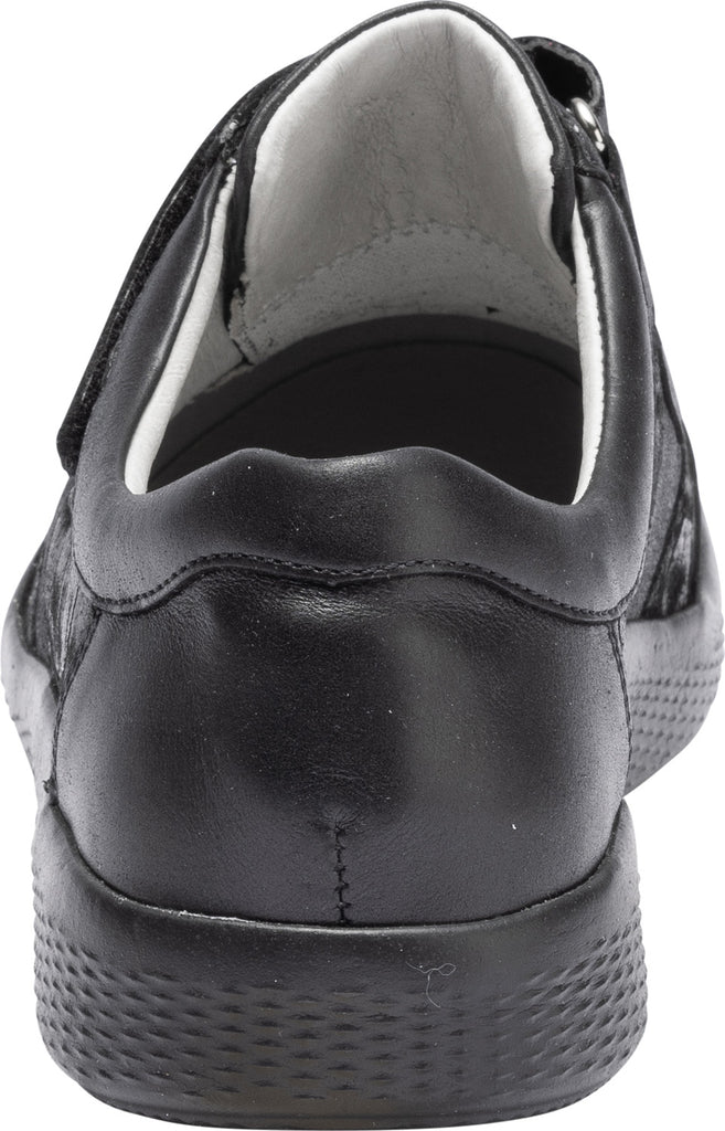 Black Leather Waldlaufer M-Ira Shoes