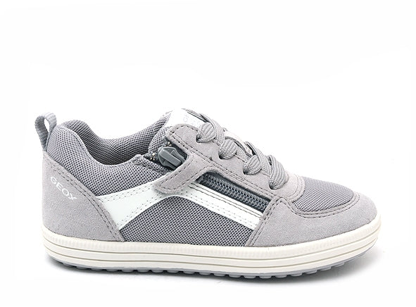 Geox Grey Suede Trainers