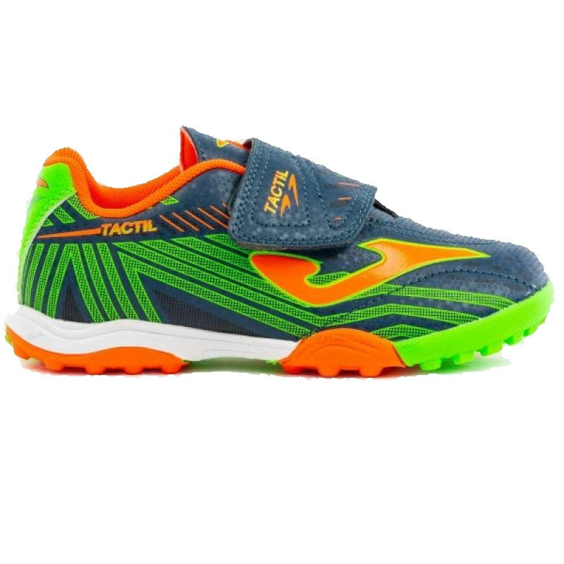 Boys joma runners in navy, green and orange detailing