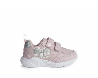 Geox Dusty Pink Trainers with Bow Detail