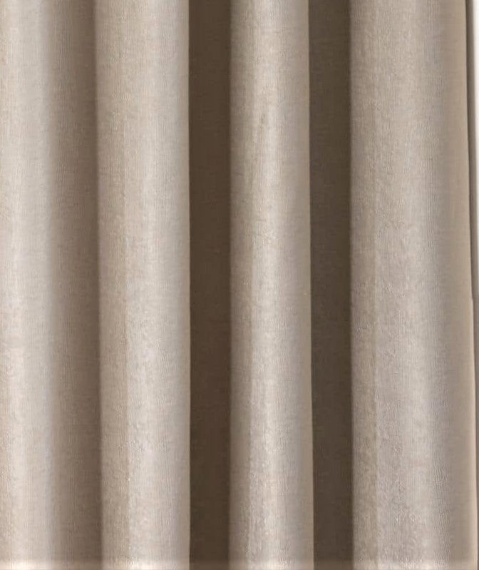 Close up of woven natural curtains 