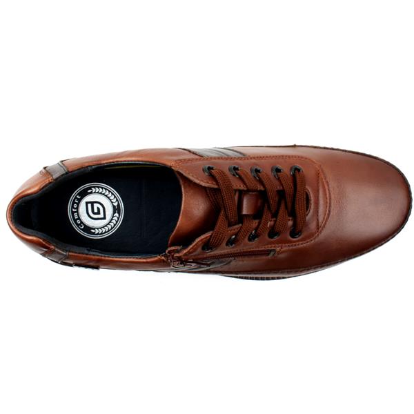 Tan Leather Waterproof Men's G-Comfort Shoes