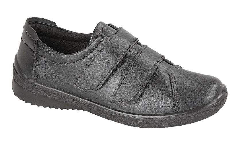 Black Leather Ladies Shoes