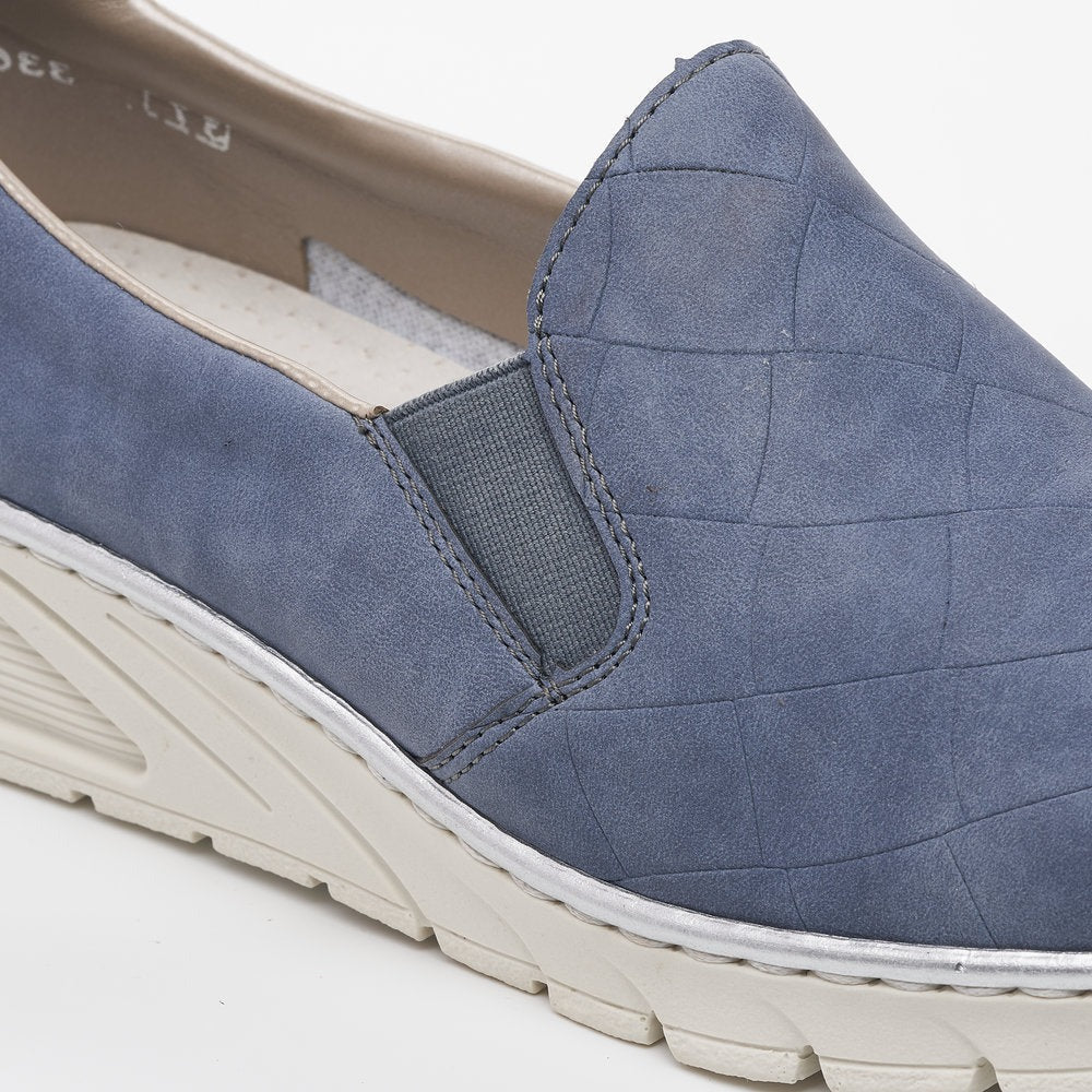 Rieker Blue Slip-on Shoes