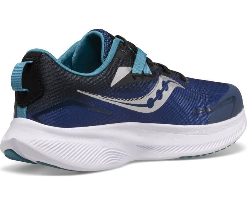 Saucony Blue and Black Ride Twilight 15 Trainers