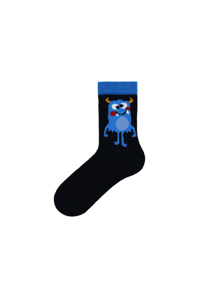 Bross Blue Monster Kids Socks